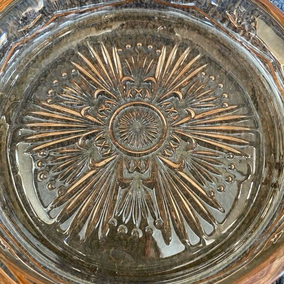 Vintage collectible 1970’s glass imprinted ashtray 7x7 - Picture 4 of 7